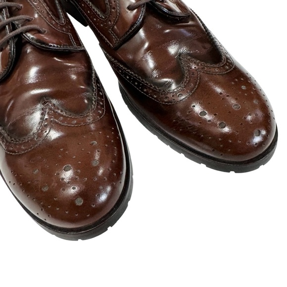Emporio Armani men’s brown leather brogues EUC main image 6